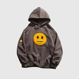 BEBİVA® Street Style Smiley Face Patchwork Hoodie