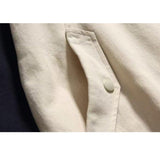 BEBİVA® Loose-Fit Color-Block Stand Collar Ceket