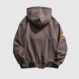 BEBİVA® Street Style Smiley Face Patchwork Hoodie