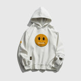 BEBİVA® Street Style Smiley Face Patchwork Hoodie