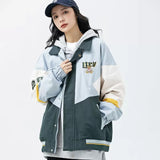 BEBİVA® Amerika Streetwear Color Block Patchwork Ceket