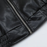 BEBİVA® Retro Flame Clash Deri Ceket