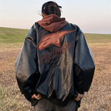 BEBİVA® "Street Star" Vintage Deri Ceket