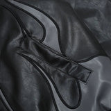 BEBİVA® Retro Flame Clash Deri Ceket
