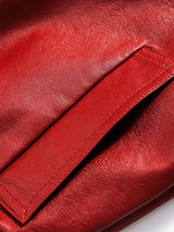 BEBİVA® "80s" Vintage Red Leather Jacket