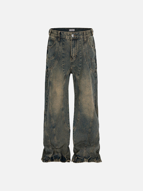 BEBİVA® Vintage Yıkanmış Kot Pantolon