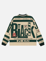 BEBİVA® Letter Polo Long Sleeve Shirt